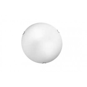 Plafoniera vetro satinato parete oblo 2xe27 d30