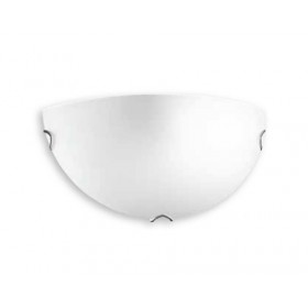 Applique vetro sabbiato bianco 1/2  1x100w oblo ap