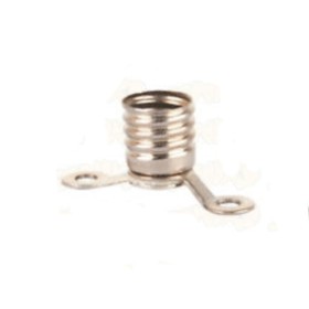 Portalampada elettrico in metallo con allette di fissaggio luminarie 791 E14