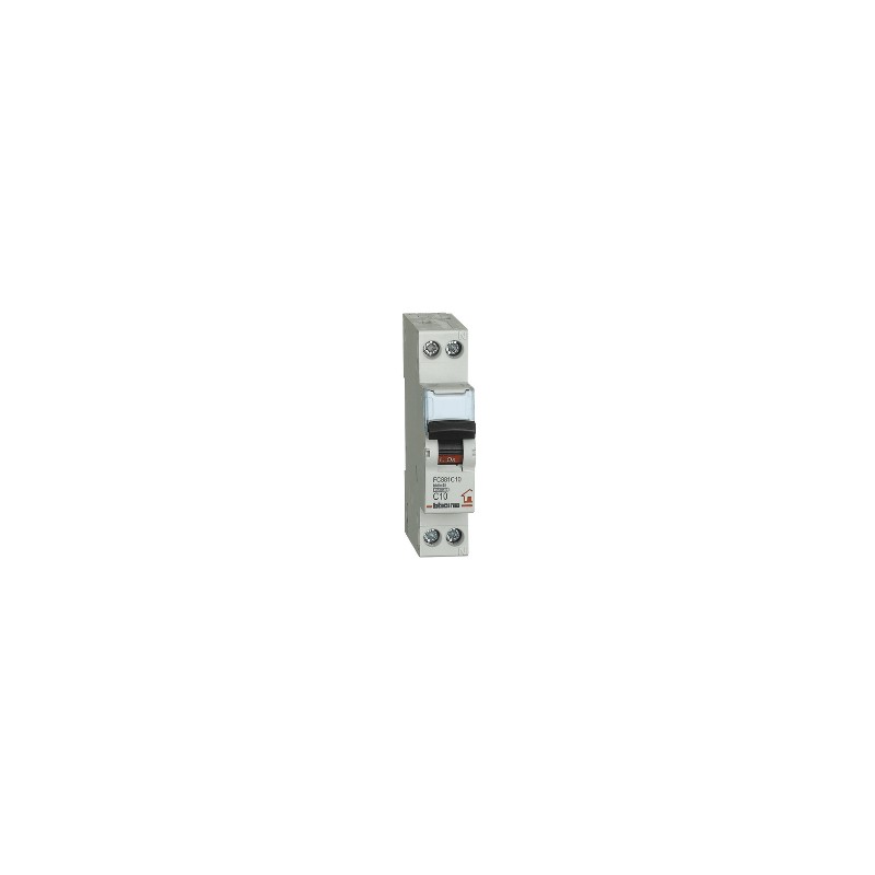 Interruttore mahmetotermico c16 1p+n 1m 4500a fc881c16 bticino