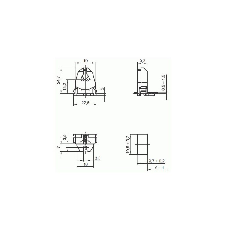 Portalampada fluorescente lineare neon attacco g5 t5 t16 100305 