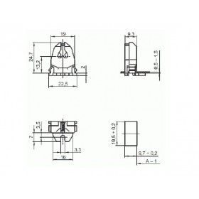 Portalampada fluorescente lineare neon attacco g5 t5 t16 100305 