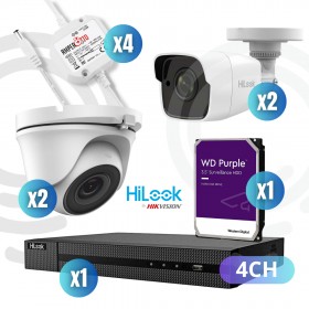 Kit de surveillance hd dvr 4 canaux 4 1 to par les caméras hikvision