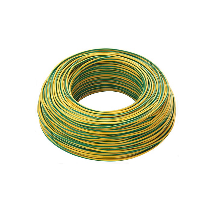 Cavo elettrico unipolare conduttura imq 1,5 gv giallo verde 