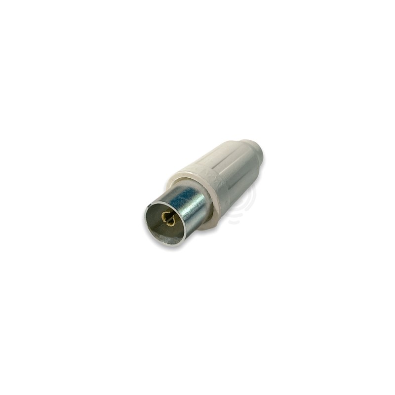 Presa volante 75ohm tv 9,5mm  bianco 0501/SC