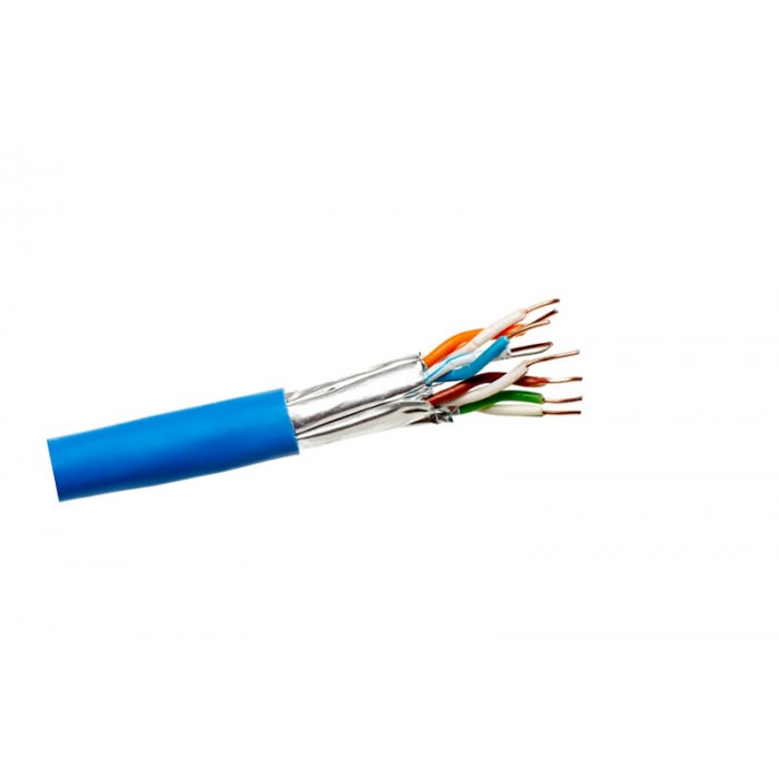 Cavo FTP trasmissione dati rete lan 4x2 cat6 D.7.2mm blu