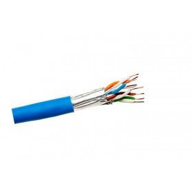 Cavo FTP trasmissione dati rete lan 4x2 cat6 D.7.2mm blu