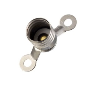 Electric metal lamp holder with fixing lugs 791 e14