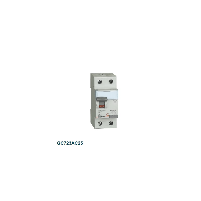 Bticino din interruttore differenziale puro ac 2p 25a 30ma gc723ac25 