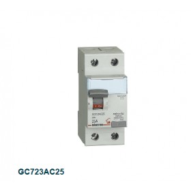 Bticino din interruttore differenziale puro ac 2p 25a 30ma gc723ac25 