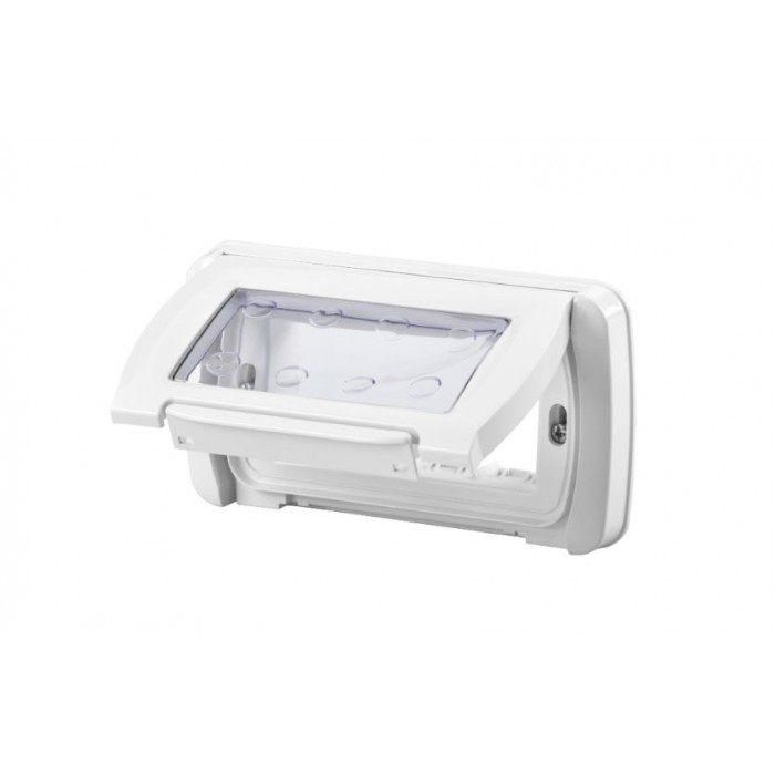 Placca stagno 4p bianco toner autoportante gw22461 gewiss