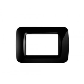 Placca top system 3 fori nero toner GW22513 gewiss