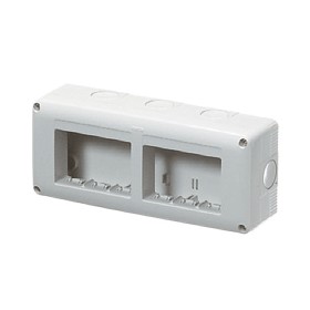 6p horizontal wall-mounted electrical enclosure gw27005 gewiss