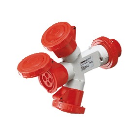 Triple adapter cee 380v 6h gw64027 gewiss