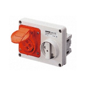 Presa cee incasso c/interruttore 3x16a+n+t 380v gw66109