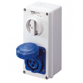 Presa sicurezza interbloccata fissaggio verticale 3p+n+t 32a gewiss