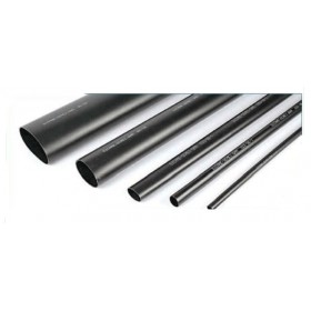 Black heat shrink tubing 9.5 / 4.8mm black color 75 meters