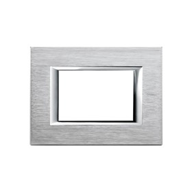 Placca axolute 3p anodizzato cromo ha4803cr ticino