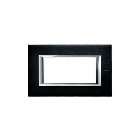 Placca axolute 4 posti antracite spazzolato ha4804xs bticino 