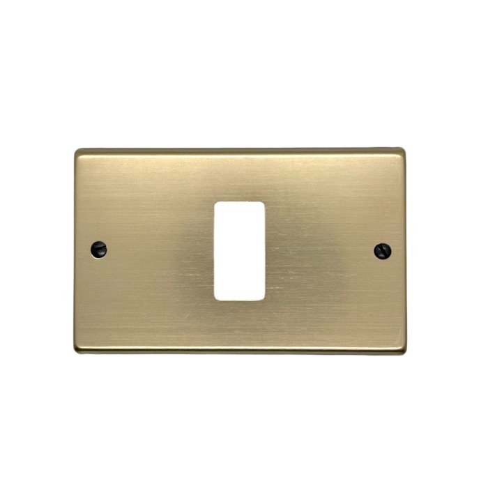 Placca alluminio bronzo 1foro magic  351/1