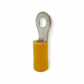 Capicorda occhiello semi isolati giallo foro D.4.3mm 100pz R43RI