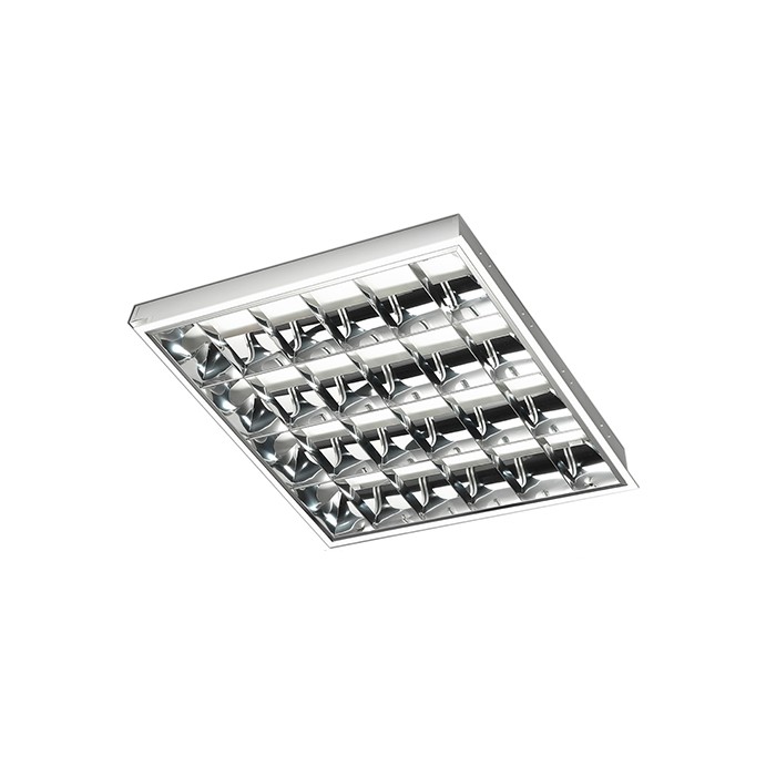 Plafoniera incasso contro soffitto 4x18w maya 1 ottica speculare lucida