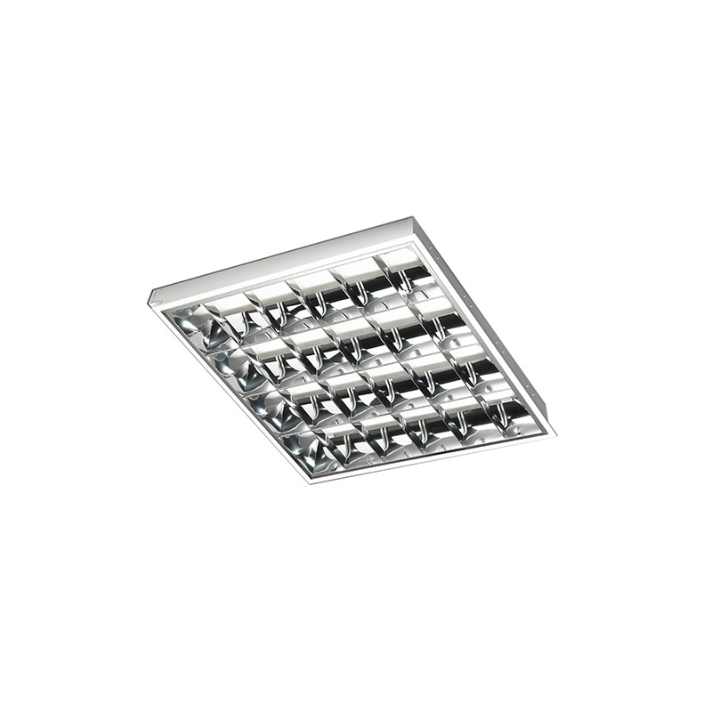 Plafoniera incasso contro soffitto 4x18w maya 1 ottica speculare lucida