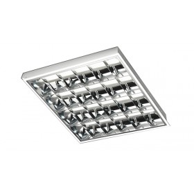 Plafoniera incasso contro soffitto 4x18w maya 1 ottica speculare lucida