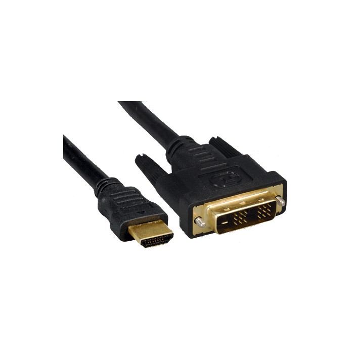 Cavo digital audio hdmi dvi 1,8mt nero