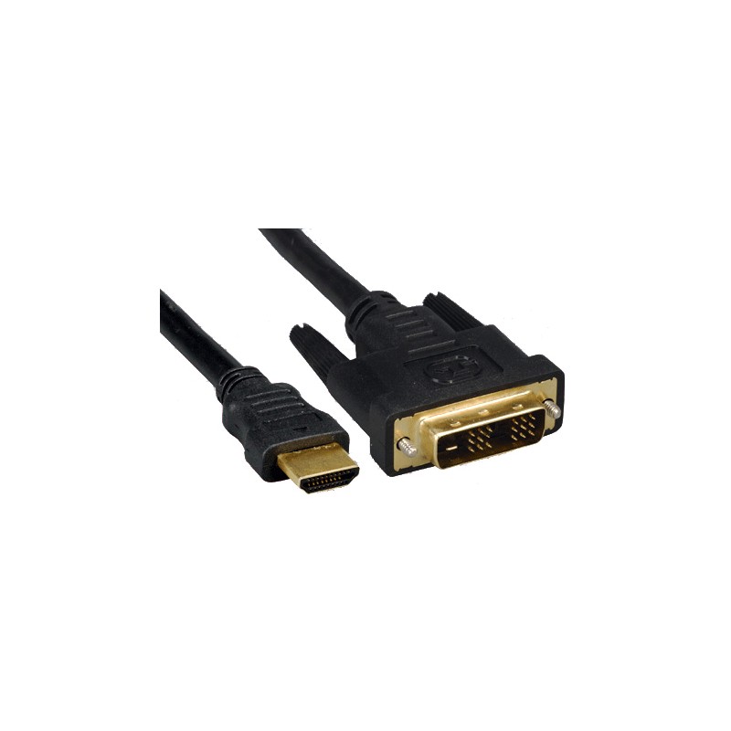 Cavo digital audio hdmi dvi 1,8mt nero