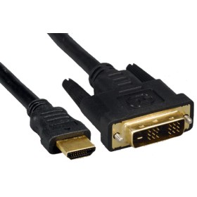 Cavo digital audio hdmi dvi 1,8mt nero