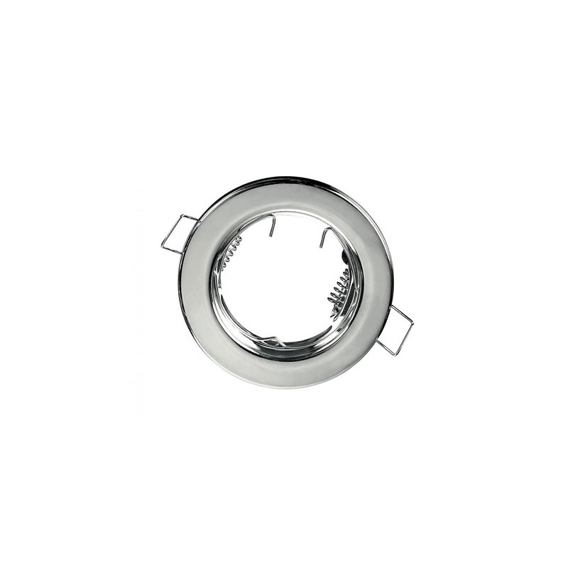Recessed metal spotlight round chrome d.60 gu10...