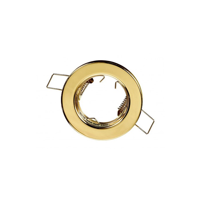 Spot encastrable en métal rond gold d.60 gu10...