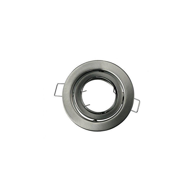 Verstellbarer Einbaustrahler 50W Inox Gu10...