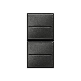 Pulsante doppio axolute 1p hs4036 no 10a ticino 