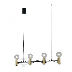 Axon anhänger schwarzgold 4xe27 89x7,5x14,6cm