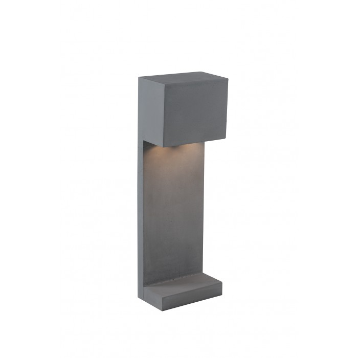 Bollard etna cement gray 2xgu10 ip65 60x20x12cm