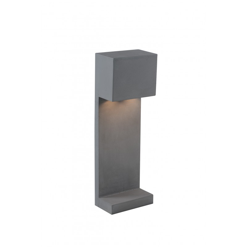 Bollard etna cement gray 2xgu10 ip65 60x20x12cm