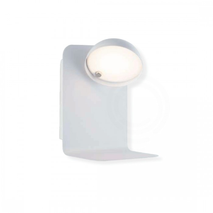 Wall lamp with integrated LED adjustable head and 2A USB...