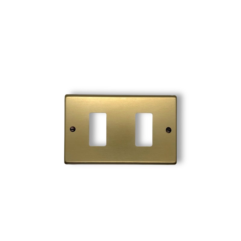 Placca bronzo alluminio 2fori  su 503 2512 magic  351/2