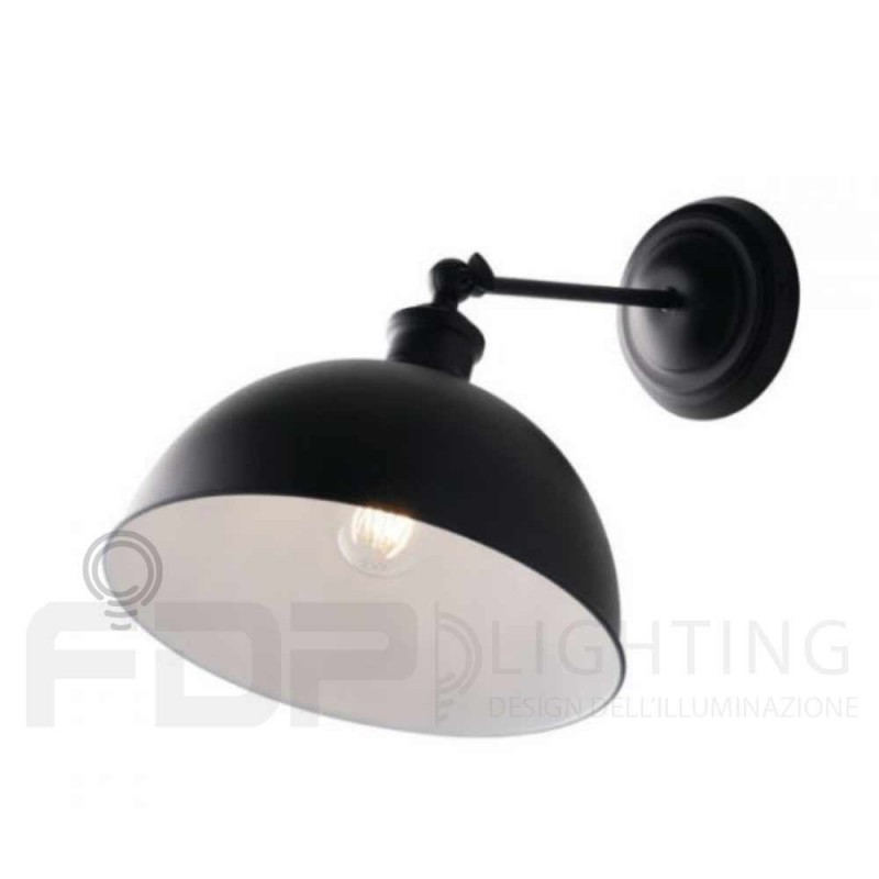 Applique murale vintage charleston noir 1xe27...