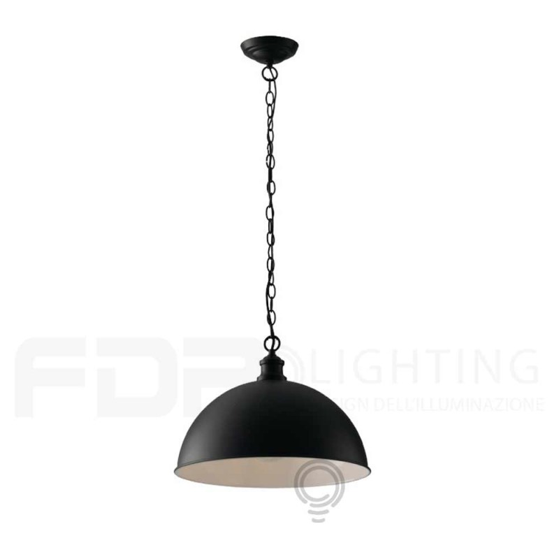 Black Vintage ceiling lighting suspension 1xE27