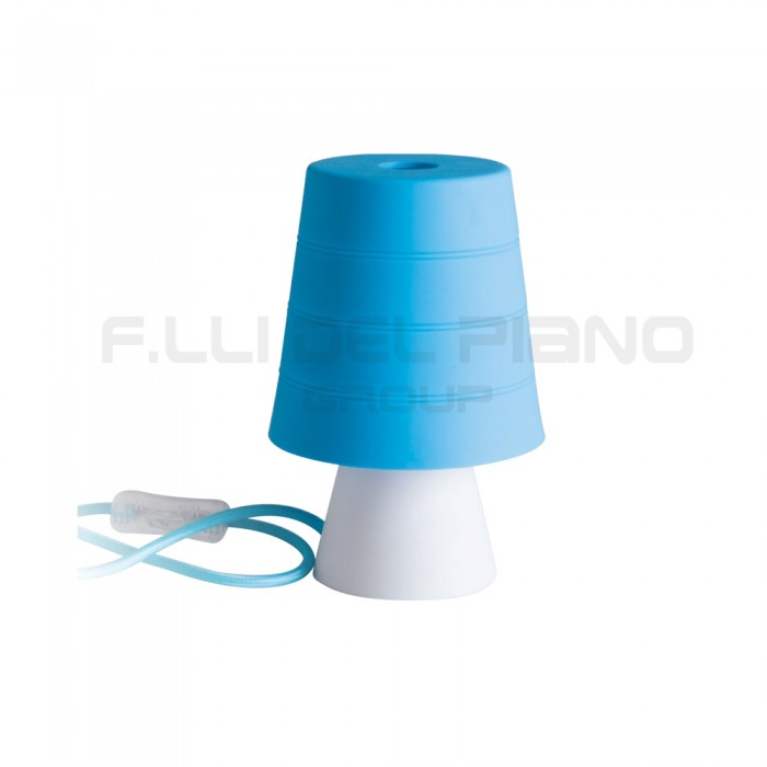 Lampe à poser en silicone bleu 1xe14 lampe de bureau...