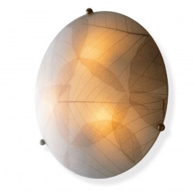 Plafonnier Eden en verre d.40 2xe27