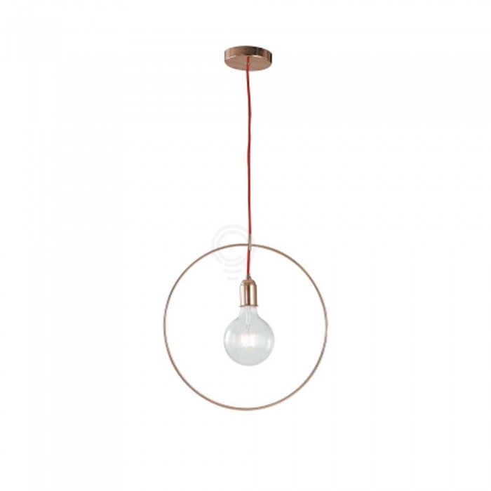 Sospensione illuminazione frida oro rosa 1xe27 40cm