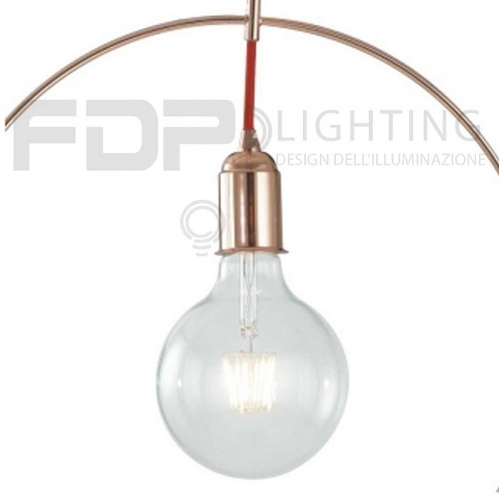 Sospensione illuminazione frida oro rosa 1xe27 40cm 2