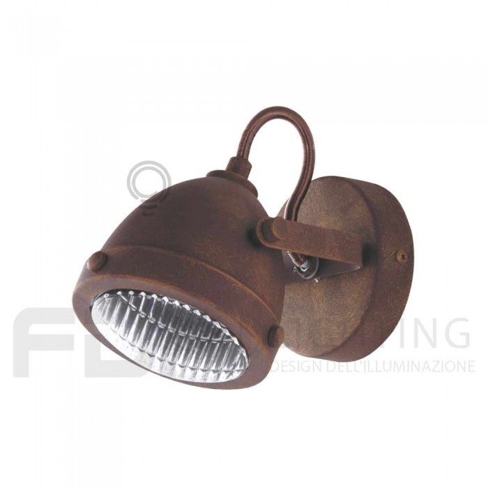 Applique ruggine 2xgu10 11,6x14x11,6cm