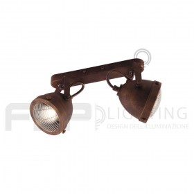 Metal bar applique habana rust 2xgu10 included 33cm