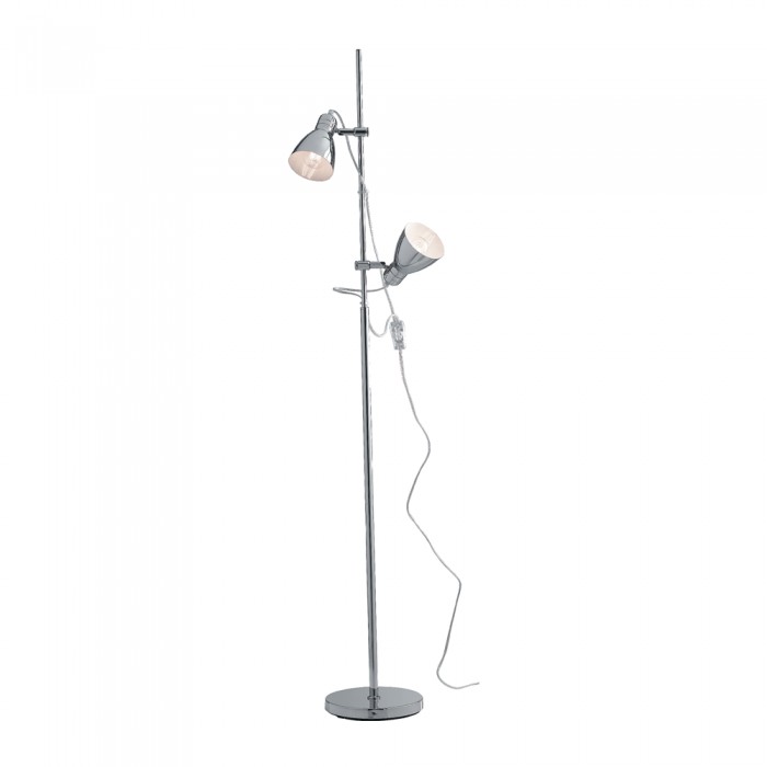 Lampadaire lemonde chromé 2xe27 36x153cm