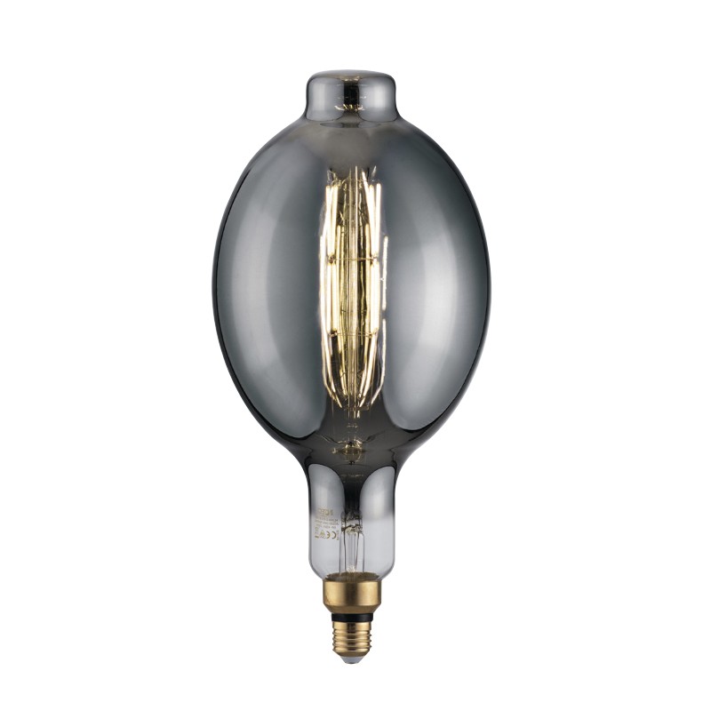 Led bulb smoke filament bt180 e27 8w 250lm...